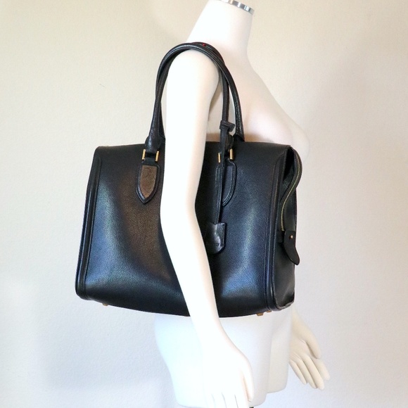 Alexander McQueen black zip-up 'Heroine' satchel/tote - Picture 9 of 15